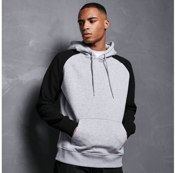 BUILD YOUR BRAND BYB005 - Sweat capuche manches et capuche contrastées