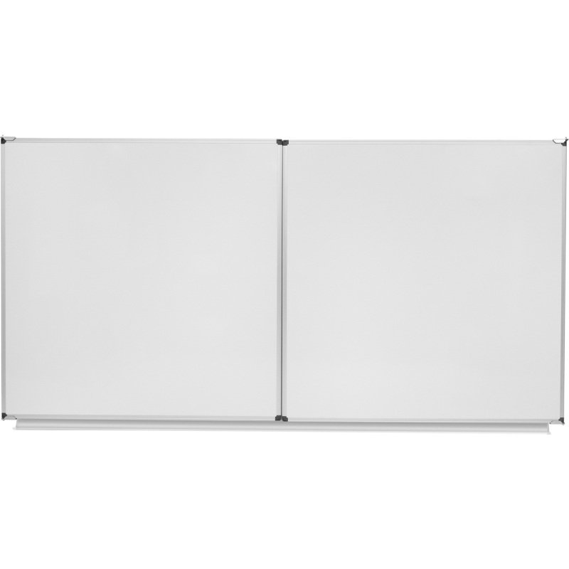 Tableau blanc magnétique Trio Maya Bi-Office, surface en acier céramique, cadre en aluminium, 120 x 90 cm