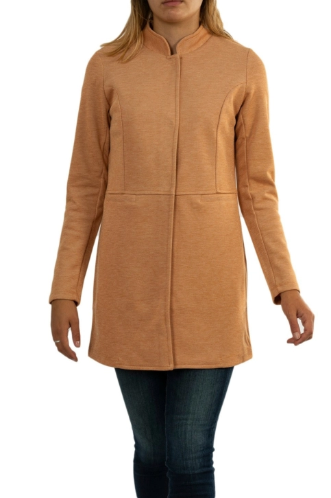 manteaux street one qr pique coat 12446 caramel