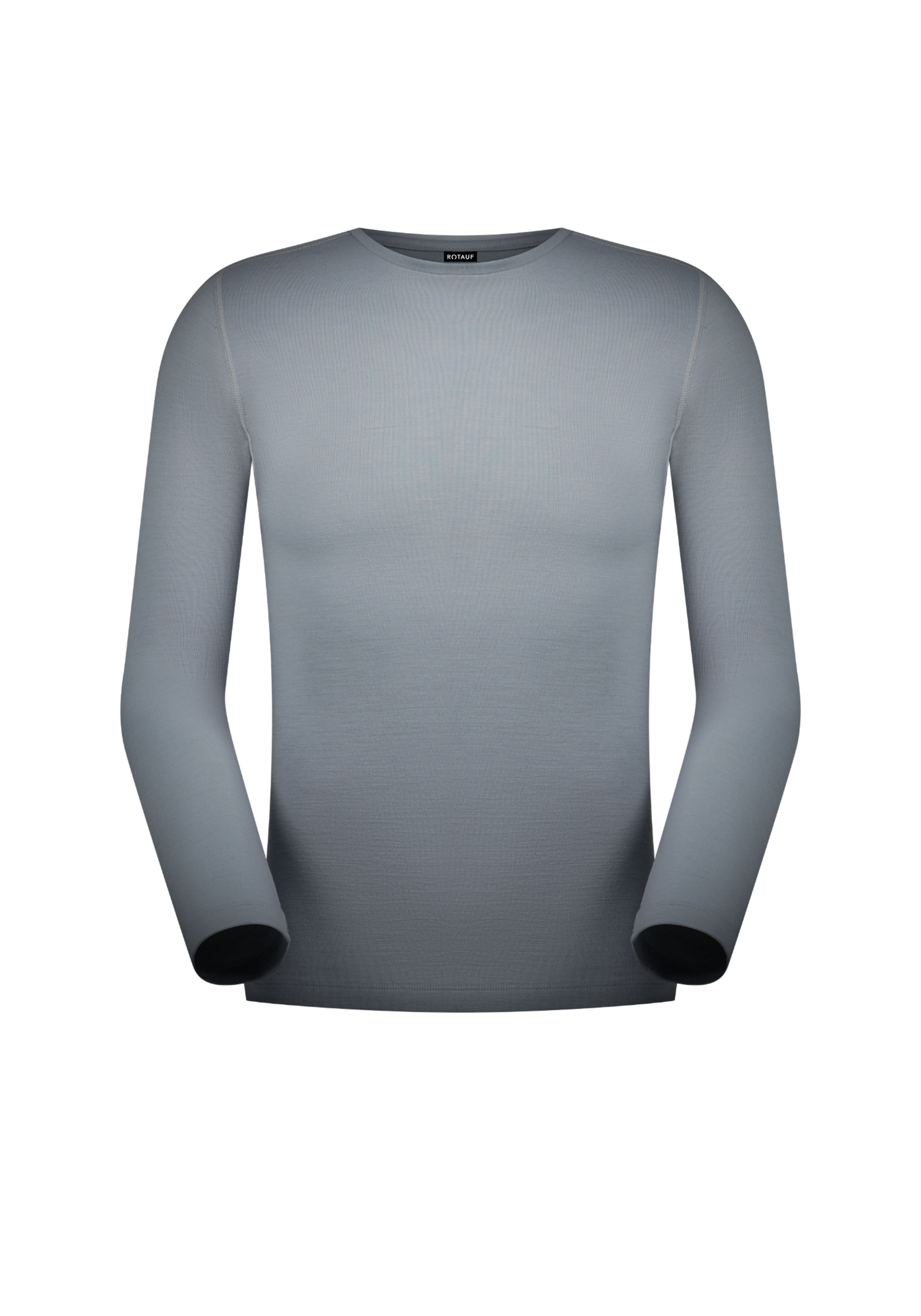 Rotauf Herren-Longsleeve Eco Merino 200 Sky