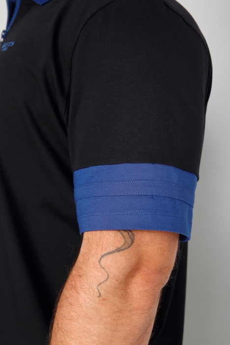 Boston Park Poloshirt, Halbarm, farbige Bündchen, bis 72/74