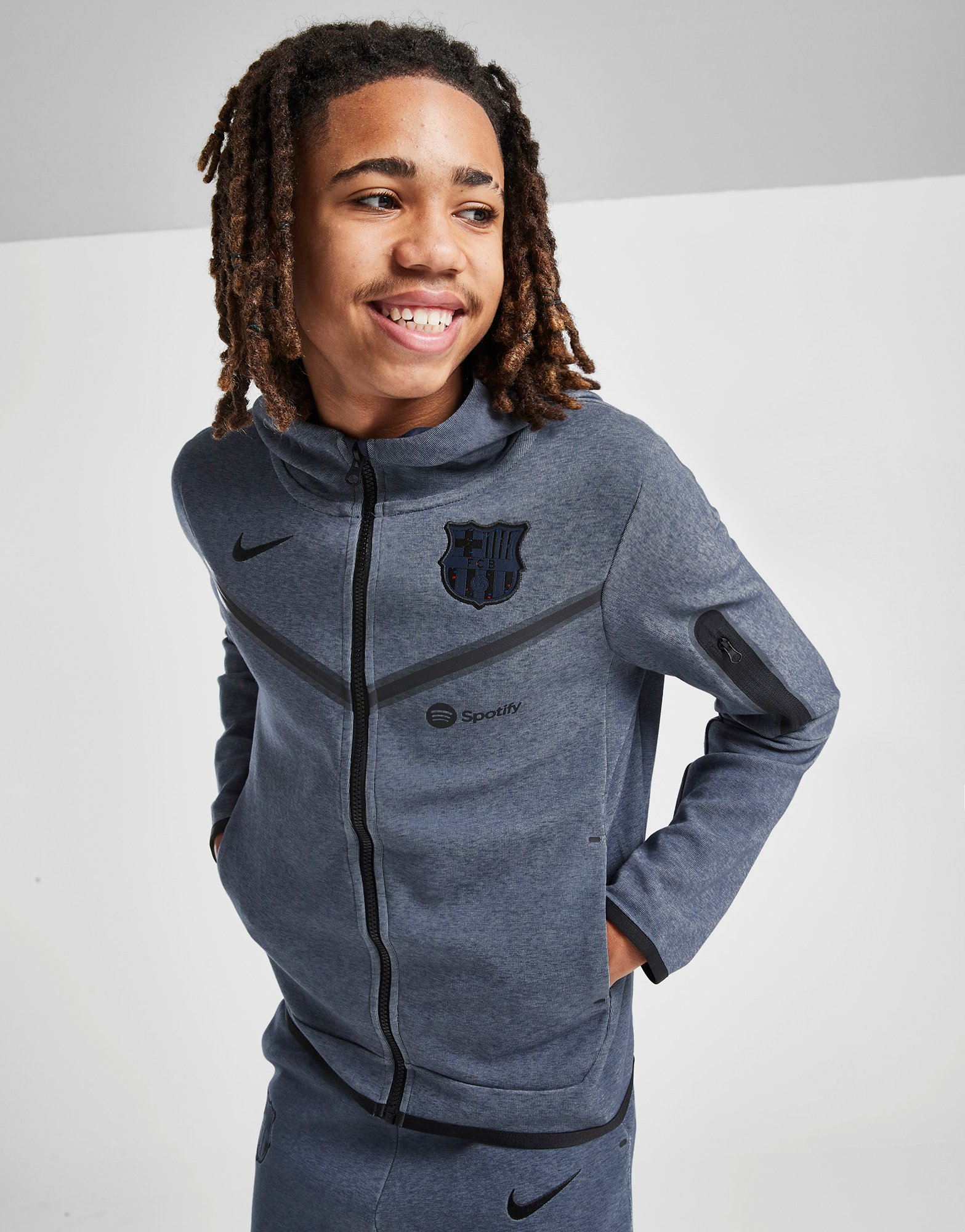 Nike Sweat à Capuche FC Barcelona Tech Fleece Junior