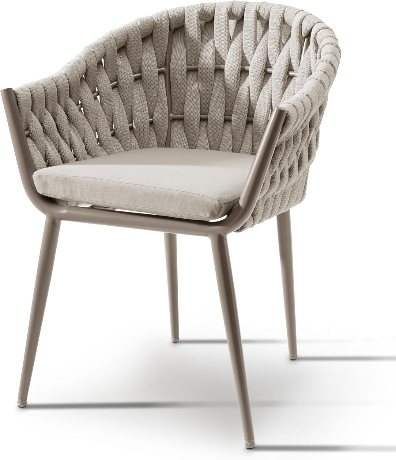 Destiny Gartensessel Molino, 61x59x81cm, Taupe, inkl. Polster