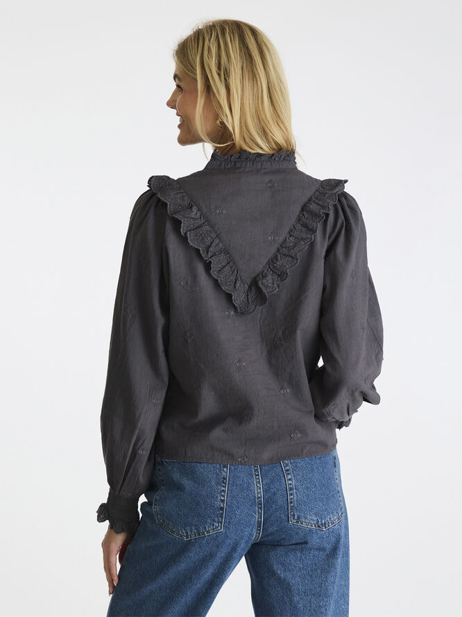 Neo Noir Degas Blouse Dark grey
