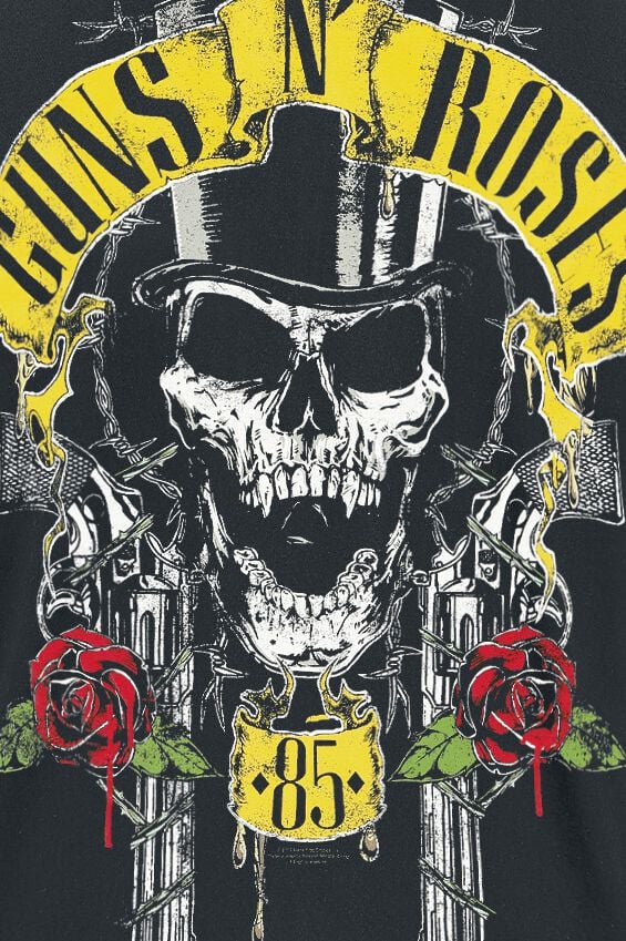 Chapeau Haut De Forme | Guns N' Roses T-Shirt Manches courtes
