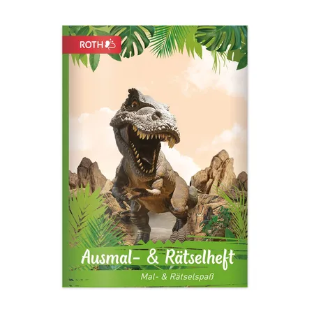 Roth Ausmal-Set+Buntstifte, Tyrannosaurus