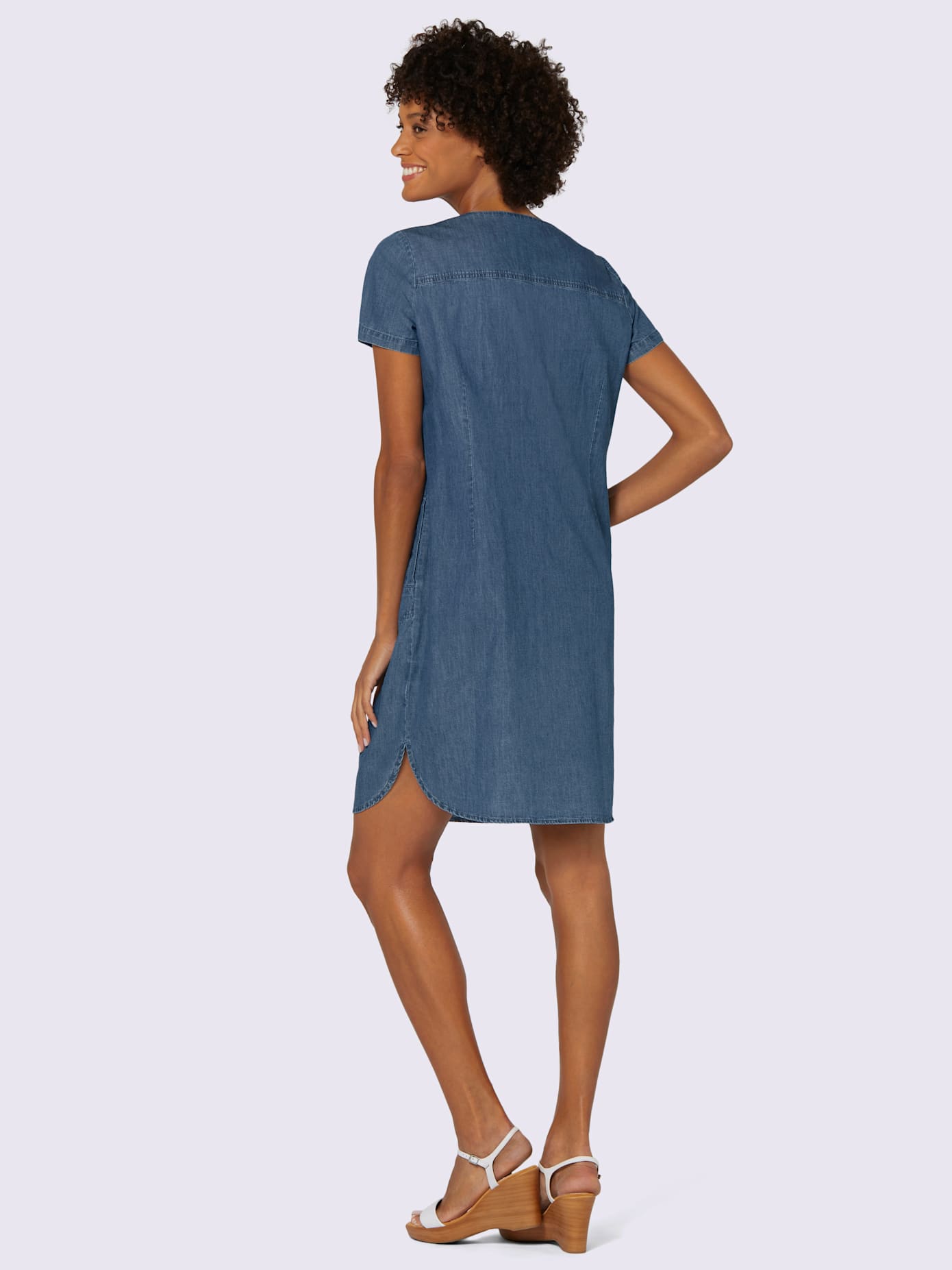 Robe en jean pur coton