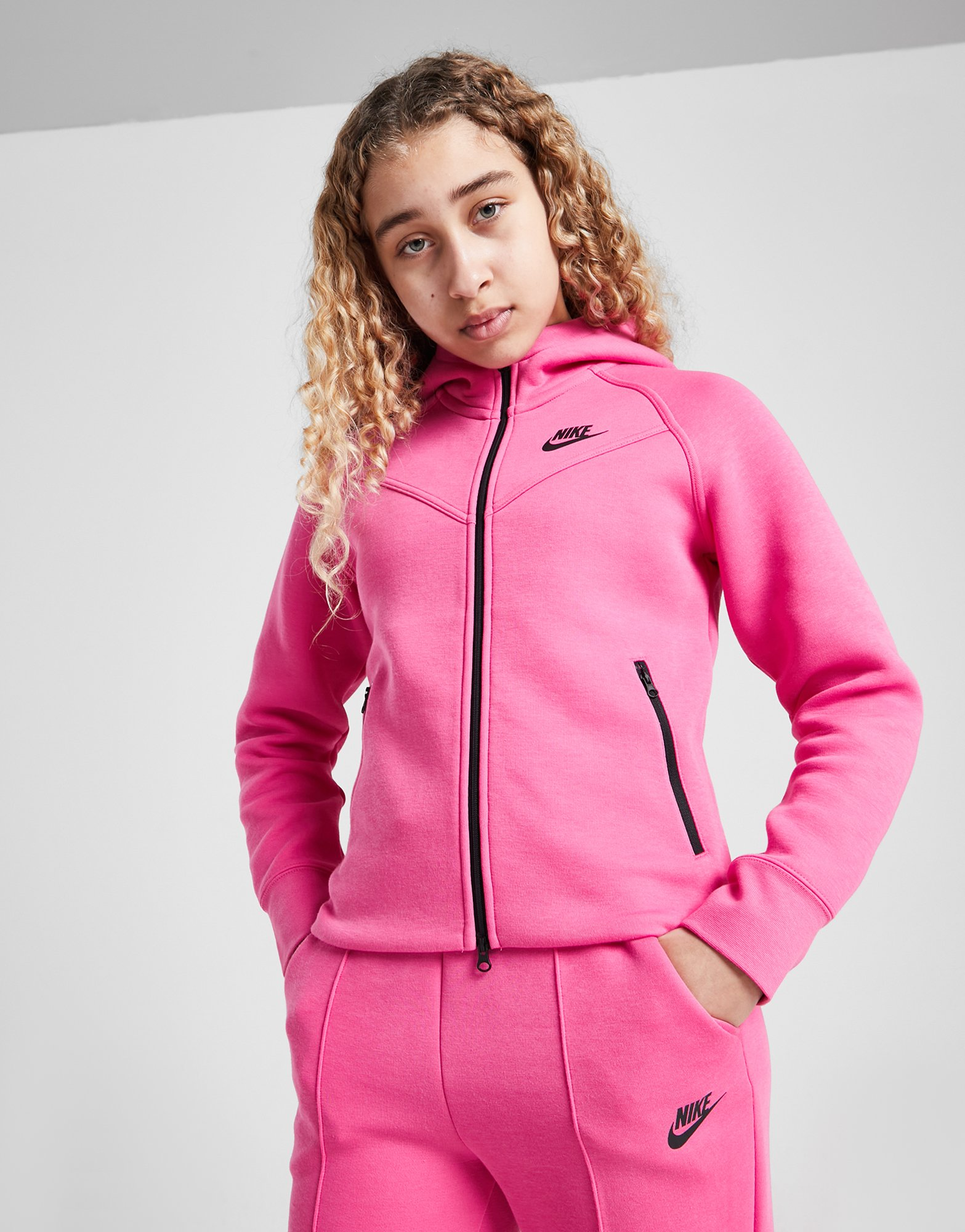 Nike Girls' Tech Fleece Full Zip Hoodie Junior