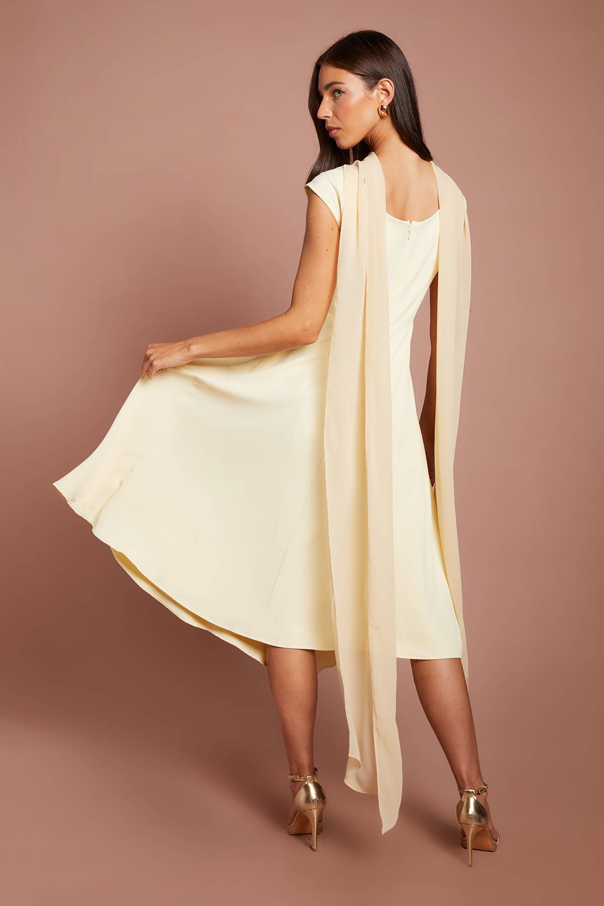 Coast Foulard En Mousseline Champagne