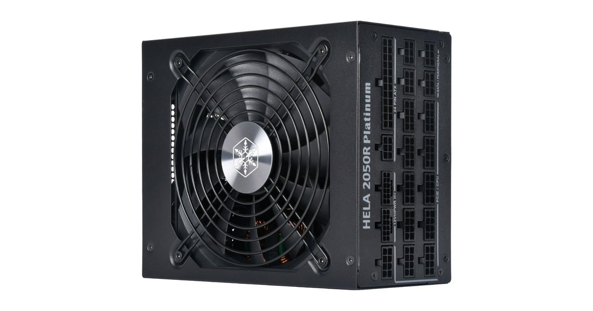 SilverStoneHELA 2050R Platinum, modulaire 2050 watt voeding   (Zwart, 14x PCIe)