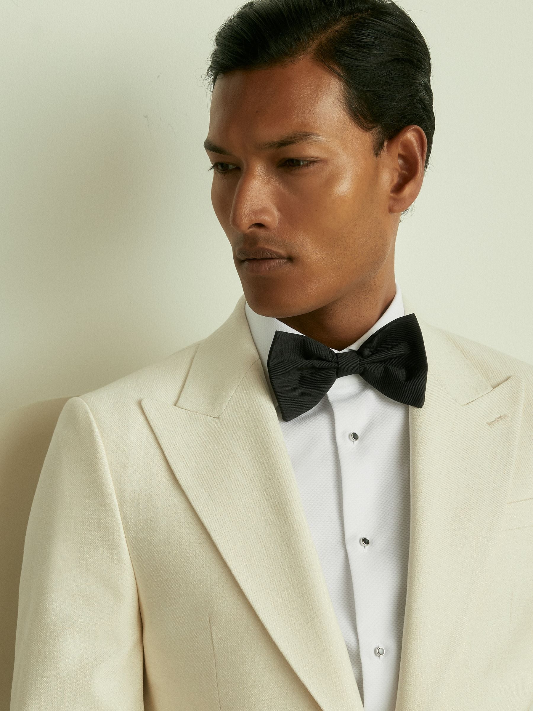 Zwart - Reiss - Boyle - Grosgrain zijden vlinderstrik