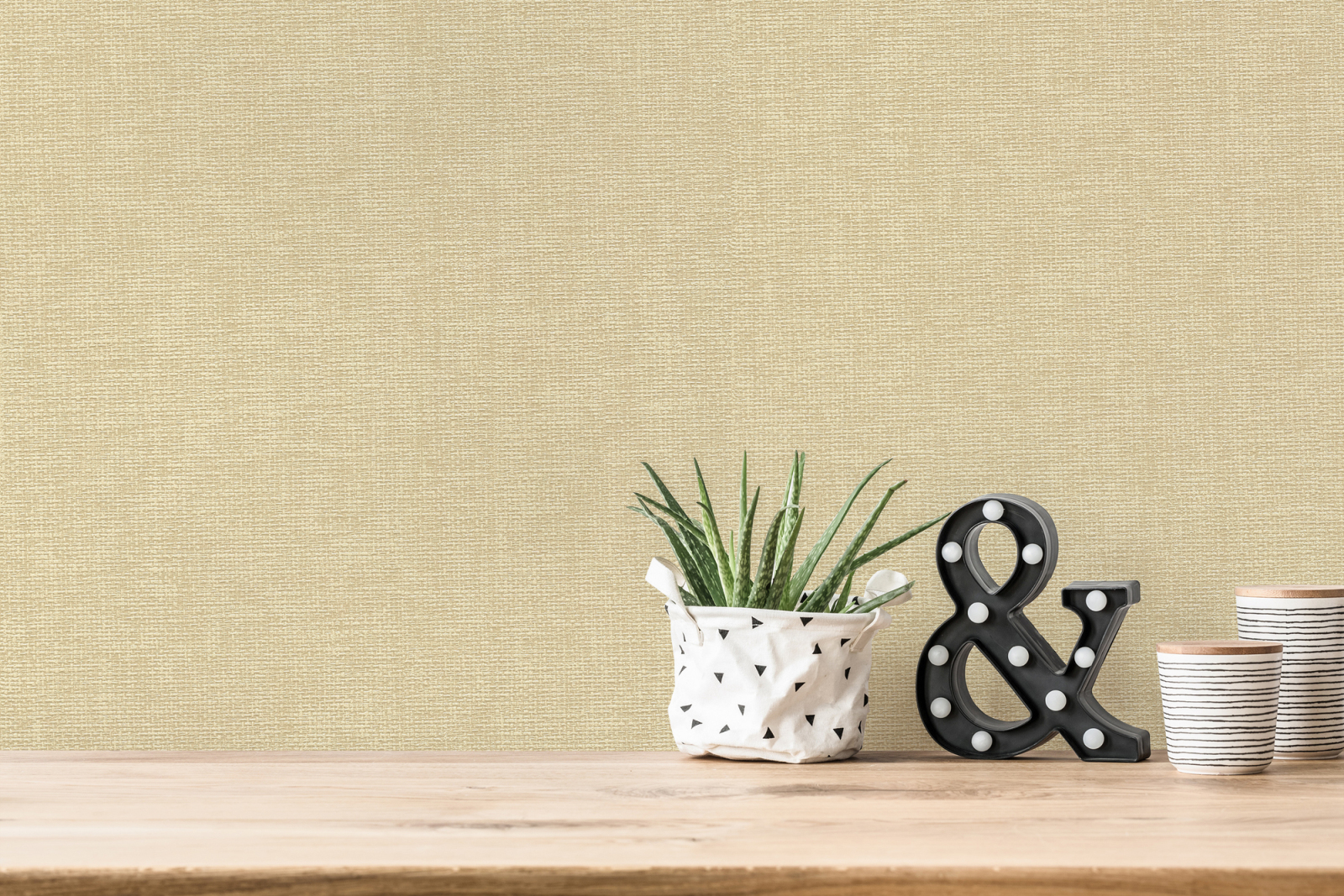 A.S. Creation Vliestapete HYGGE - beige-creme - Stoffoptik - 10 Meter