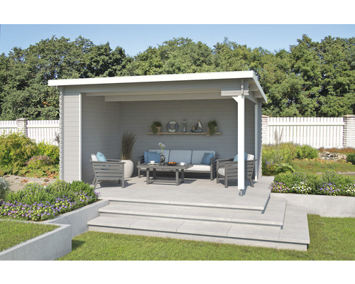 Gazebo Outdoor Life Columbus 425 x 300 cm lichtgrijs
