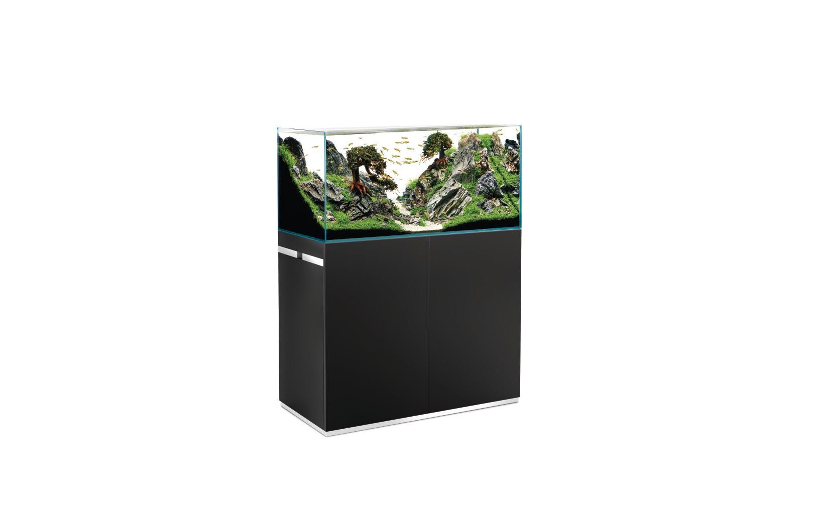 Aquarienkombination ScaperLine 100, Schwarz, 250 l<br>ScaperLine Aquarien aus Optiwhite-Glas mit Unterschrank