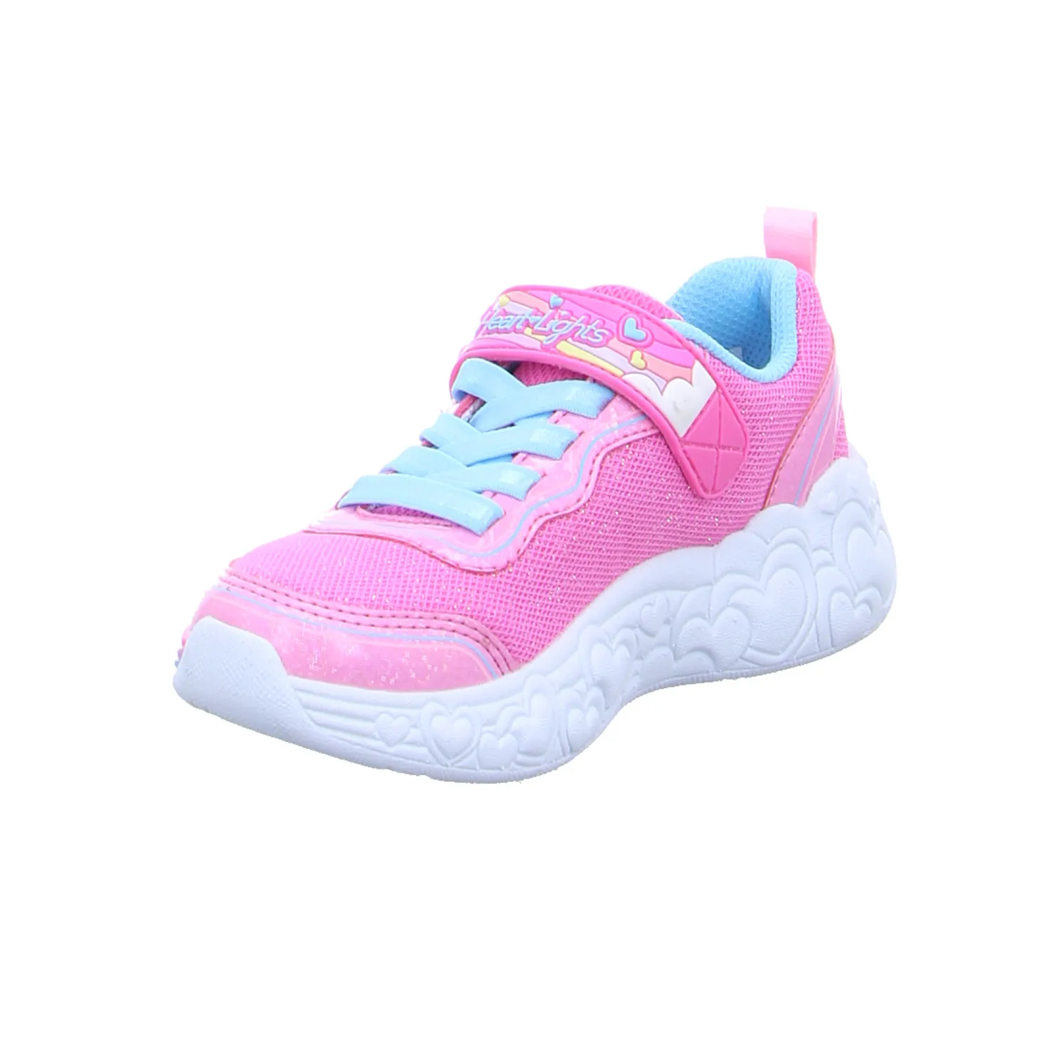 SKECHERS Kleinkinder-Halbschuh Klett Pink Synthetik  Sneaker