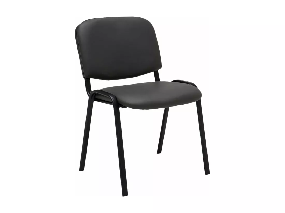 Chaise visiteur conférence design grise 53 x 53 x 83 cm bur10069