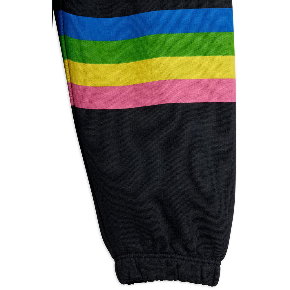 Køb Mini Rodini Black Alien Stripe Sp Sweatpants