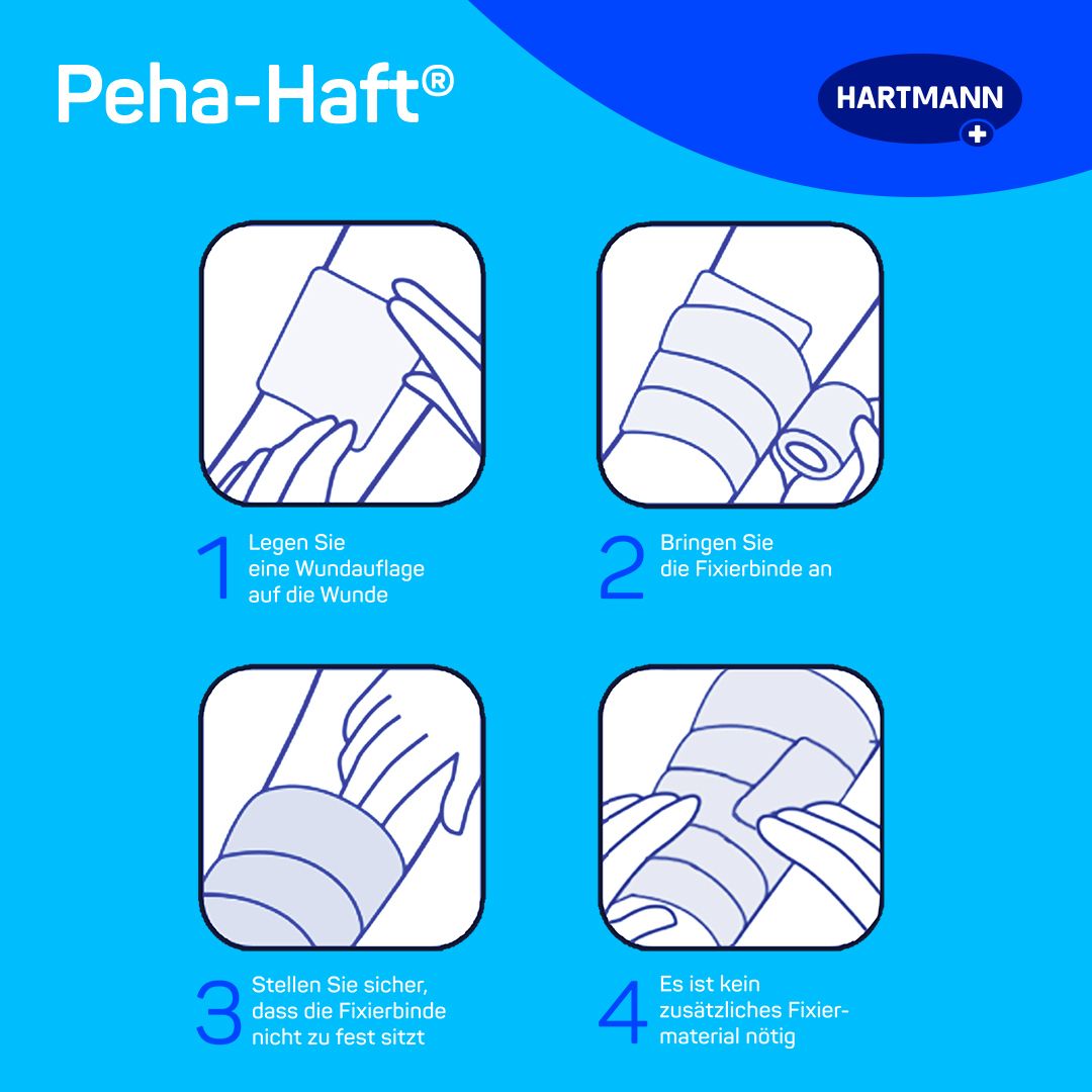 Peha-haft® Fixierbinde latexfrei 6 cm x 4 m