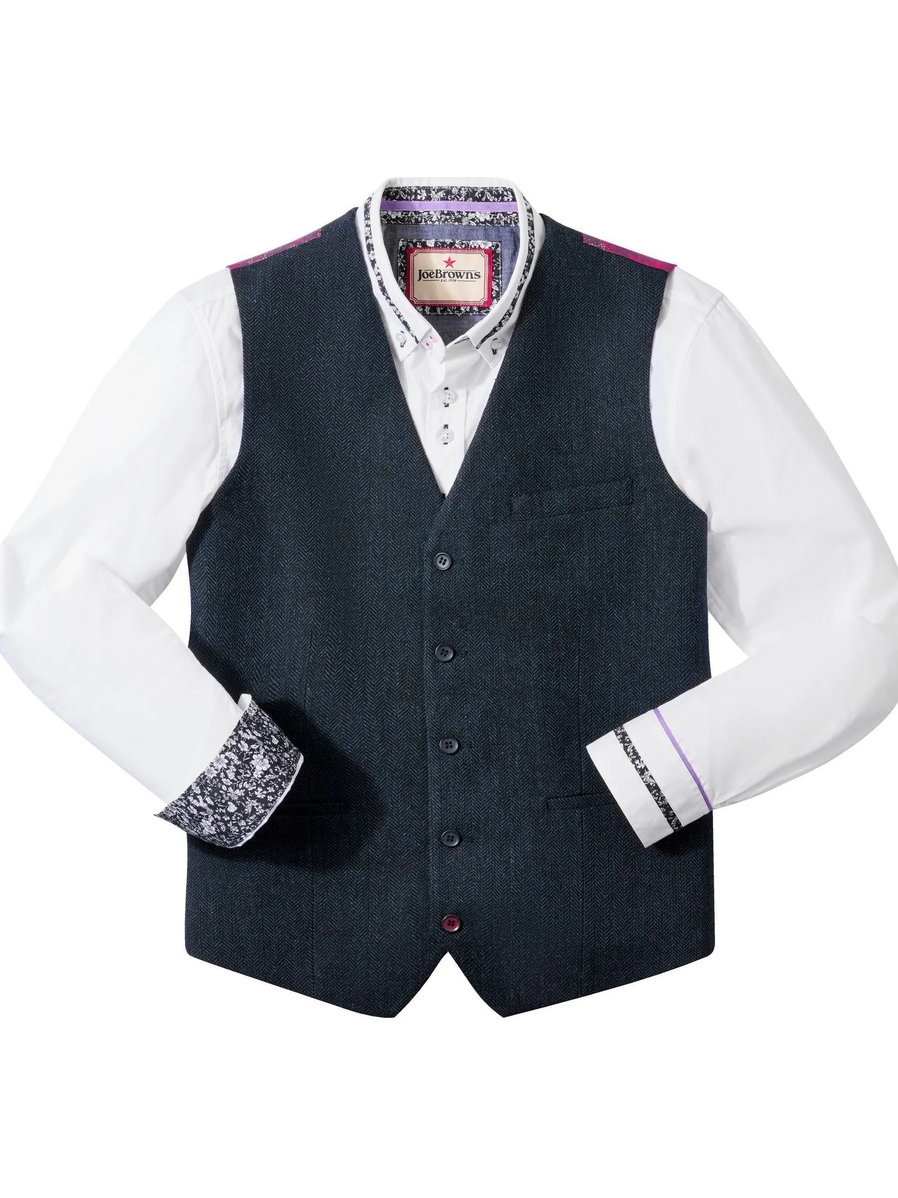 Joe Browns Handsome Herringbone Waistcoat