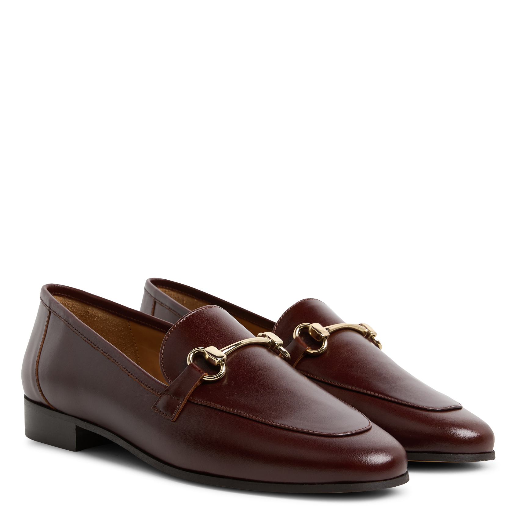CLEMENCE - Mocassins en cuir lisse | Marron