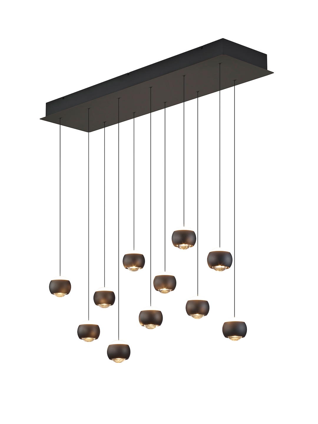 Musterring LED Balkenpendel MR CANNON 11-flg schwarz
