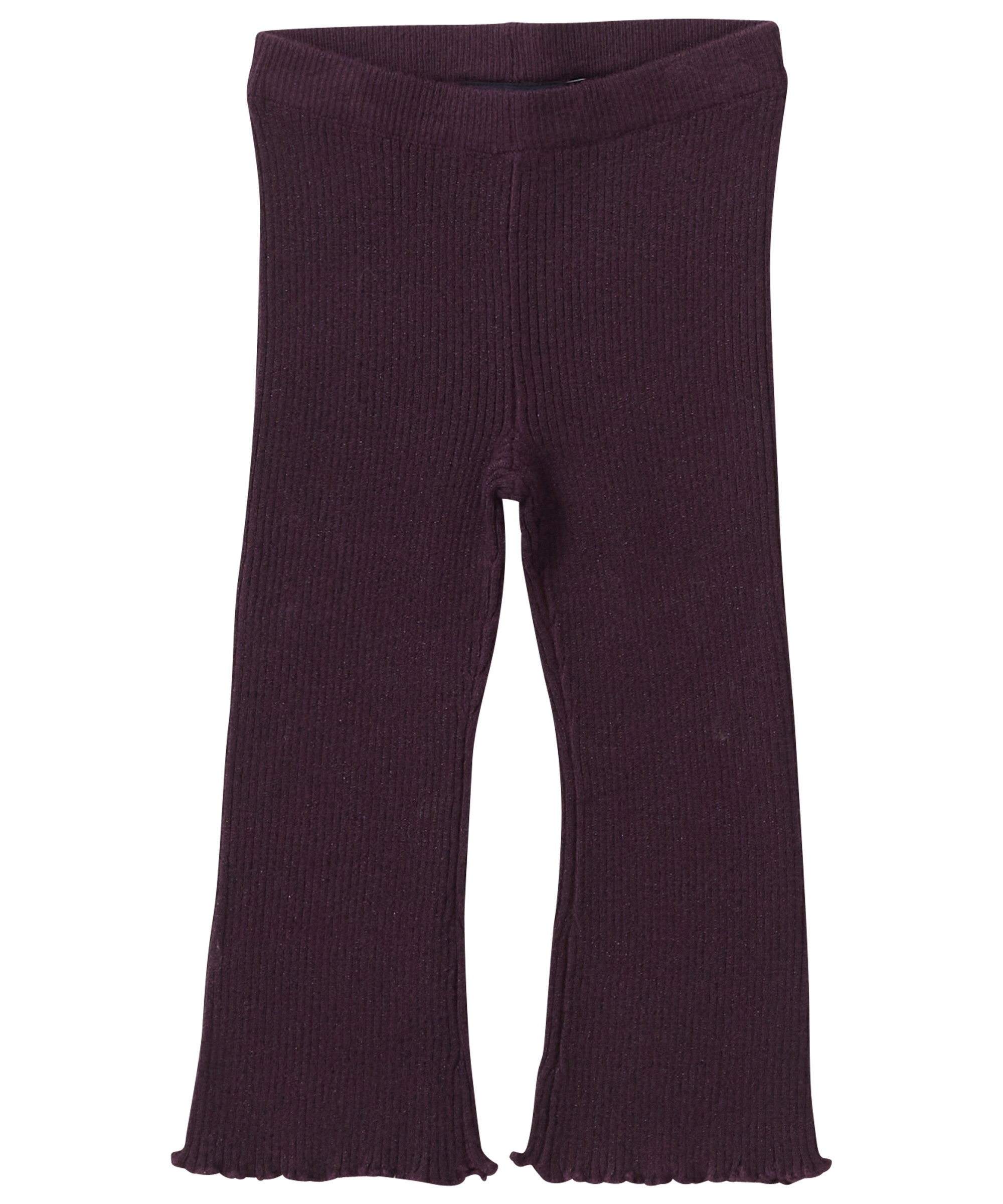 flared fit rib broek