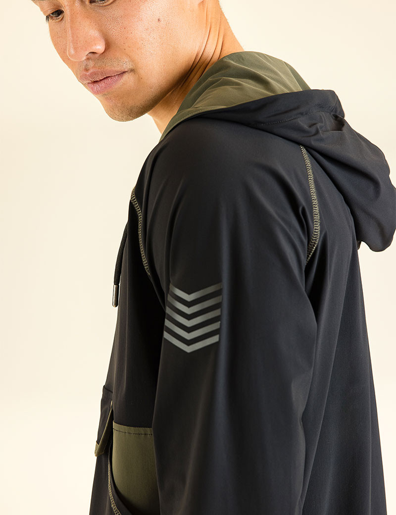 HBT ARMY | SINBAD SWEAT HOMME NOIR/KAKI
