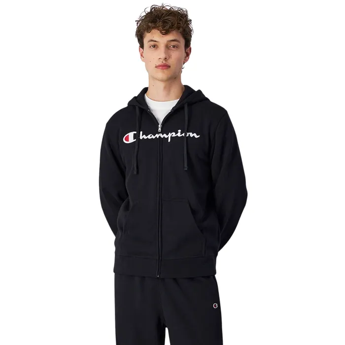Champion Big Logo Fleece Full Zip Hoodie Heren