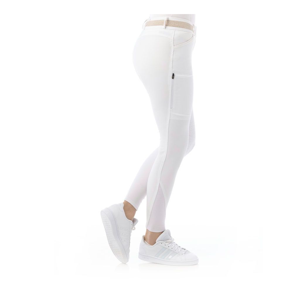 Equitheme LUCY - Pantalon siliconé Femme blanc
