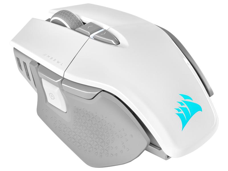 Corsair Gaming-Maus M65 RGB Ultra Wireless Weiss Kabellose Gaming-Mouse mit geringem Eigengewicht und programmierbaren Tasten, speziell konzipiert für FPS-Spiele