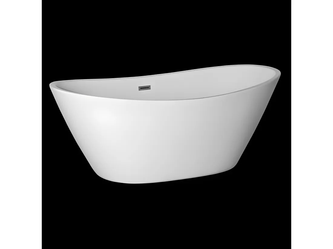 Baignoire îlot design ovale BRIGHTON blanche 170 cm