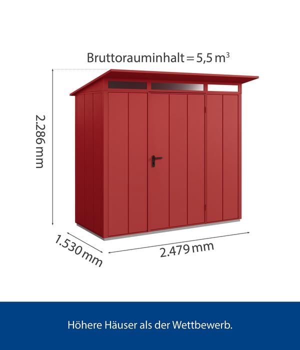 Hörmann Berry-Gerätehaus Modern-P Typ 1, ca.