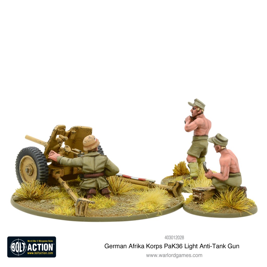 Bolt Action - German - Afrika Korps Pak 36 Light Anti-Tank Gun