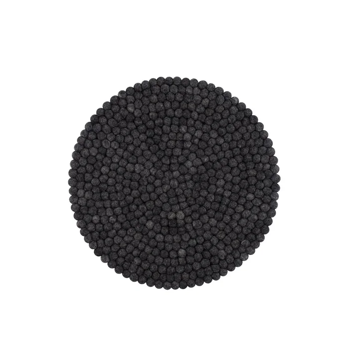 myfelt - Hugo Sitzauflage Ø 36 cm, anthrazit meliert