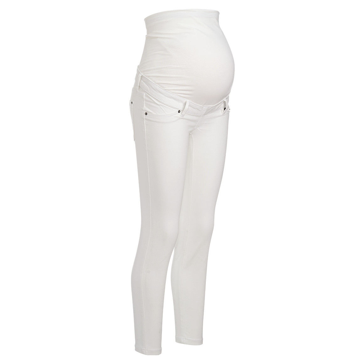 Damen Umstands-Jeggings unifarben weiss
