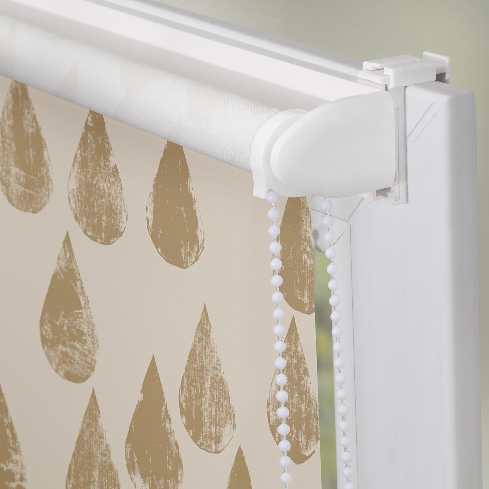 LICHTBLICK Rollo Klemmfix GOLDEN DROPS - gold - 45x150 cm