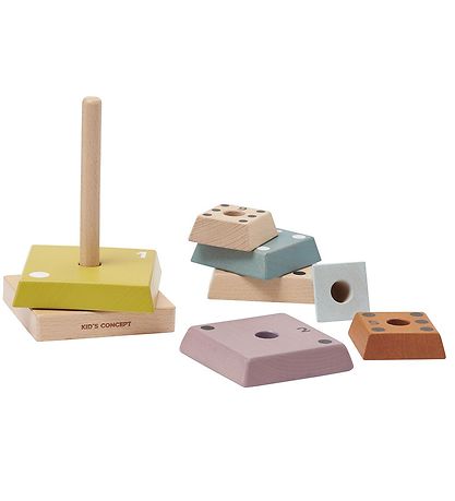 Kids Concept Stablet?rn - Plocktorn Pyramid - Neo - Multi