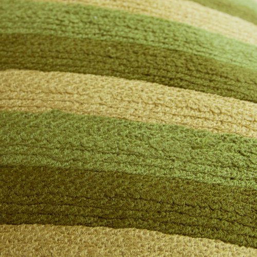 Kussen Stripe linnen wool mossgreen