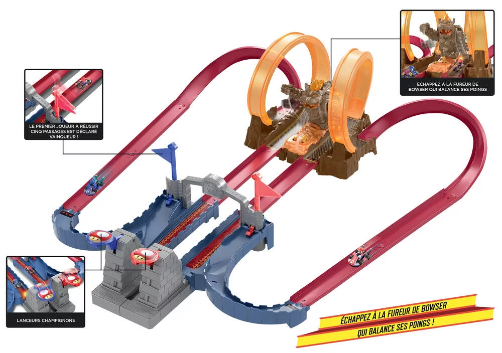 HOT WHEELS -  PISTE CHAOS AU CHATEAU DE BOWSER