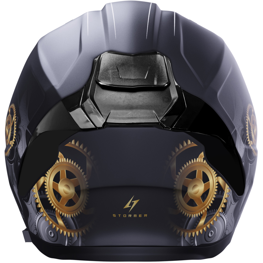 Stormer - Casque ZS 1001 Arts Noir Brillant / Or