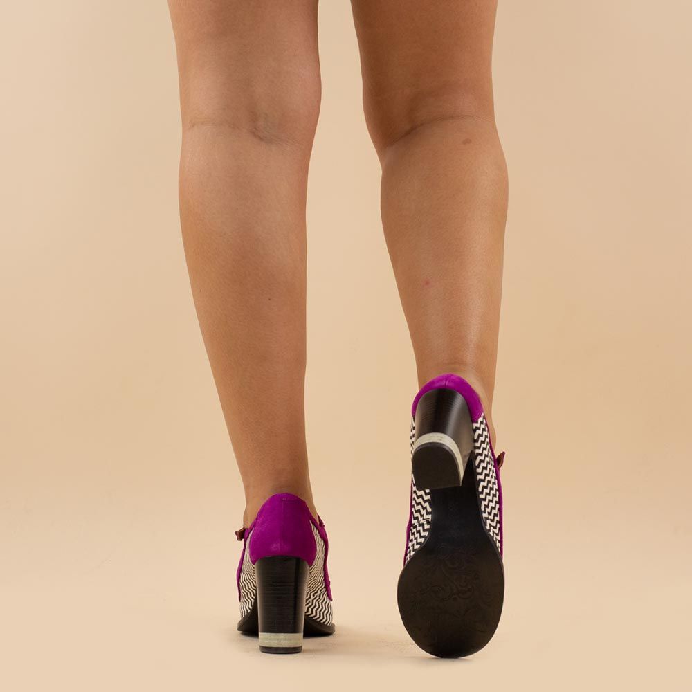 Nemonic 1790 retro shoes Magenta
