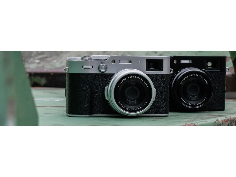 Fujifilm Fotokamera X100VI Schwarz Kompakte Digitalkamera mit anspruchsvollem Design und intuitiver Bedienbarkeit
