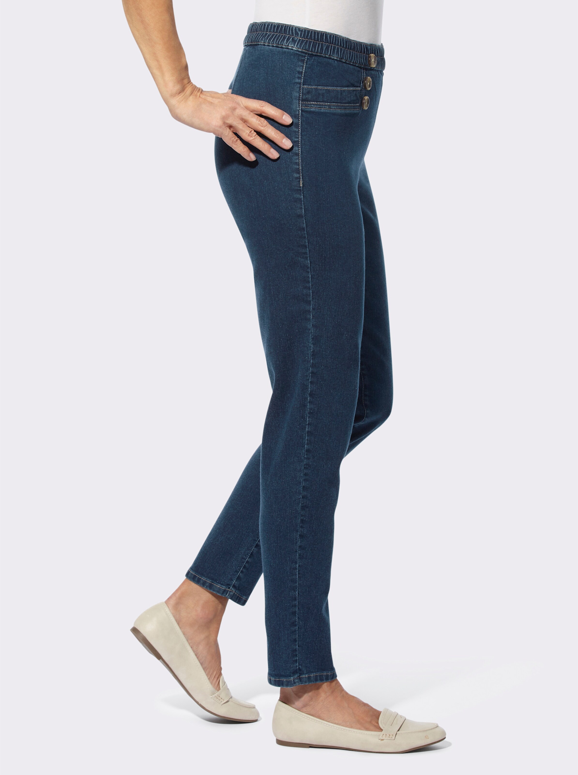 Schlupfjeans in komfortabler Stretch-Qualität