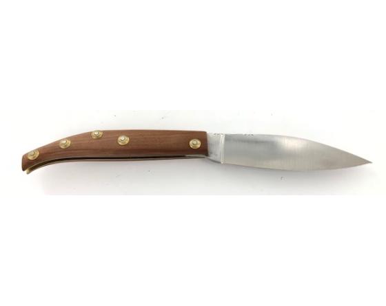 Agenais 12 cm - Prunier - Guilloché - rosettes apparentes Couteau de Poche PassionFrance