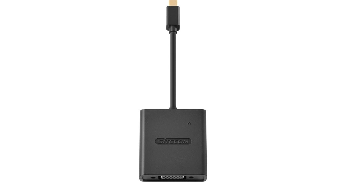 SitecomMini DisplayPort to VGA Adapter  (Zwart, CN-345)
