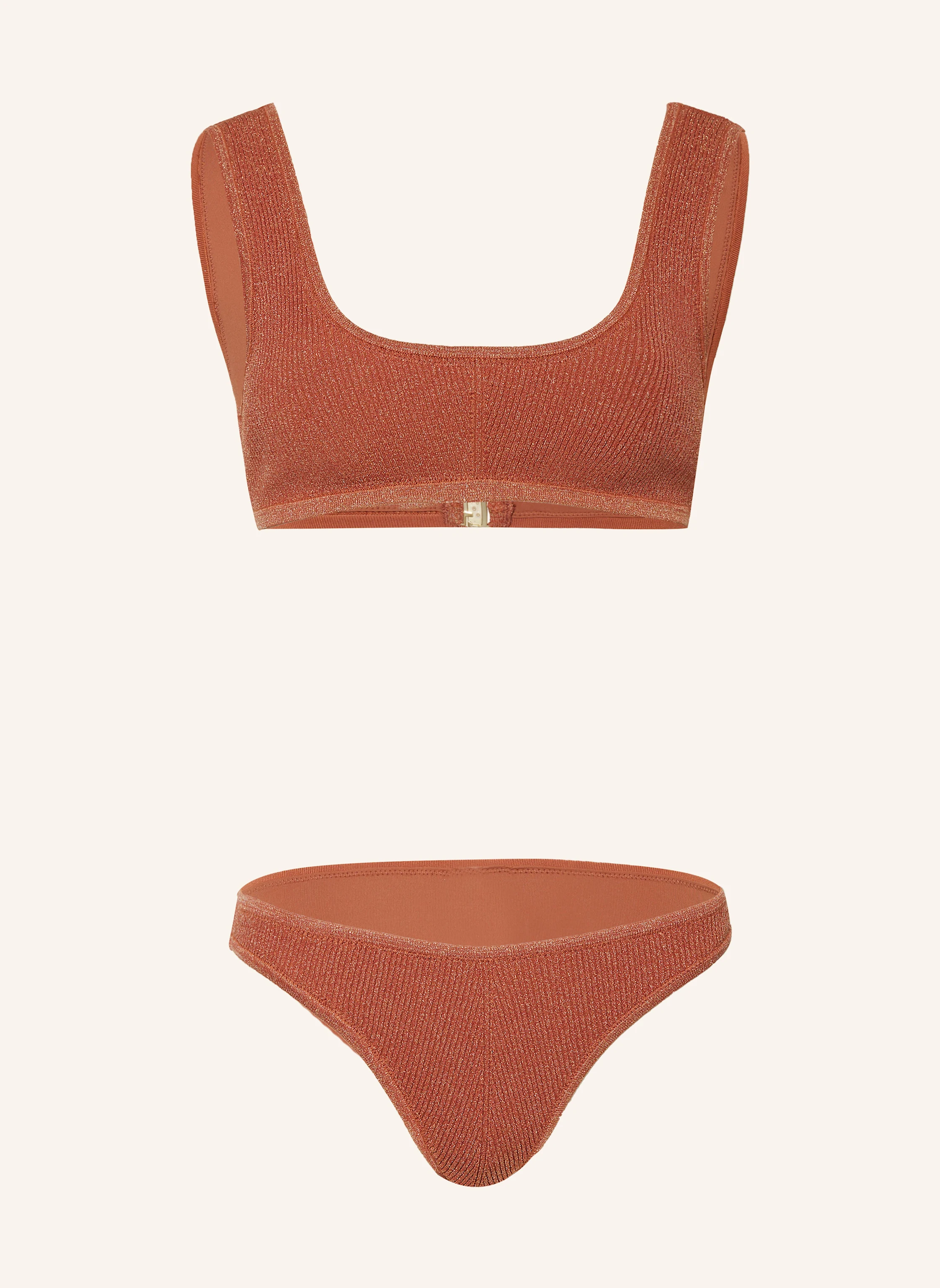 ZIMMERMANN Bustier-Bikini WYLIE mit Glitzergarn