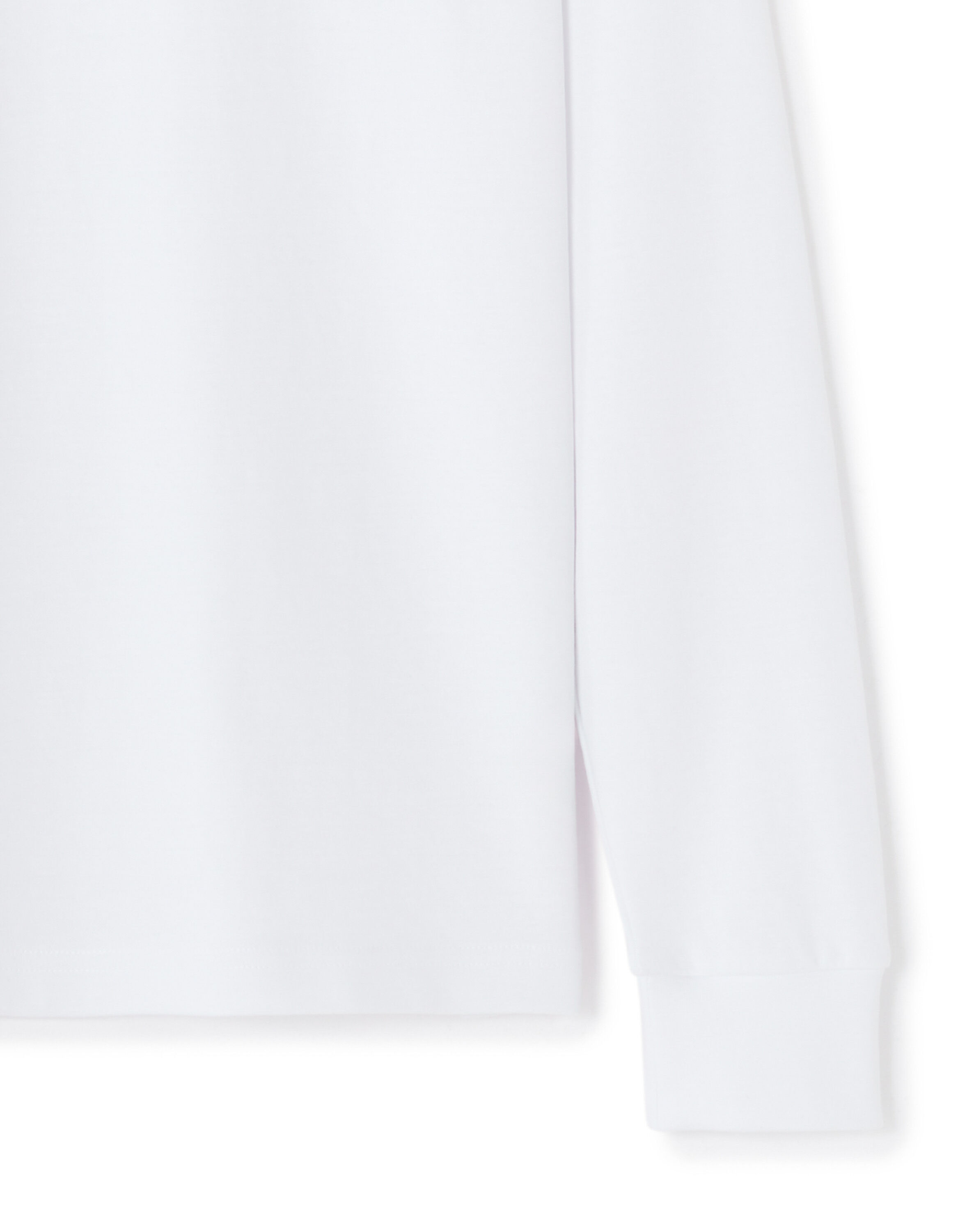 T-shirt oversize manches longues - blanc