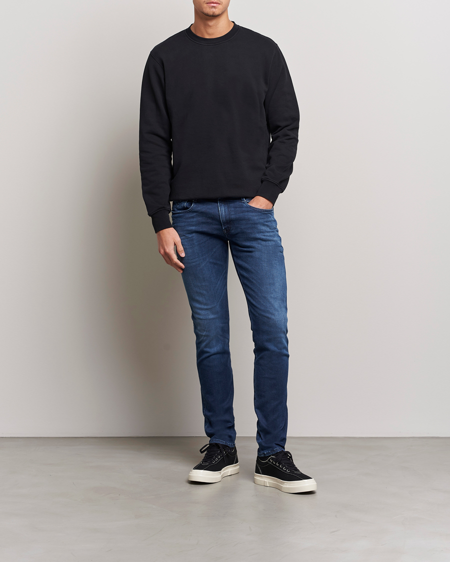 Replay Anbass Hyperflex Re-Used Jeans Dark Blue