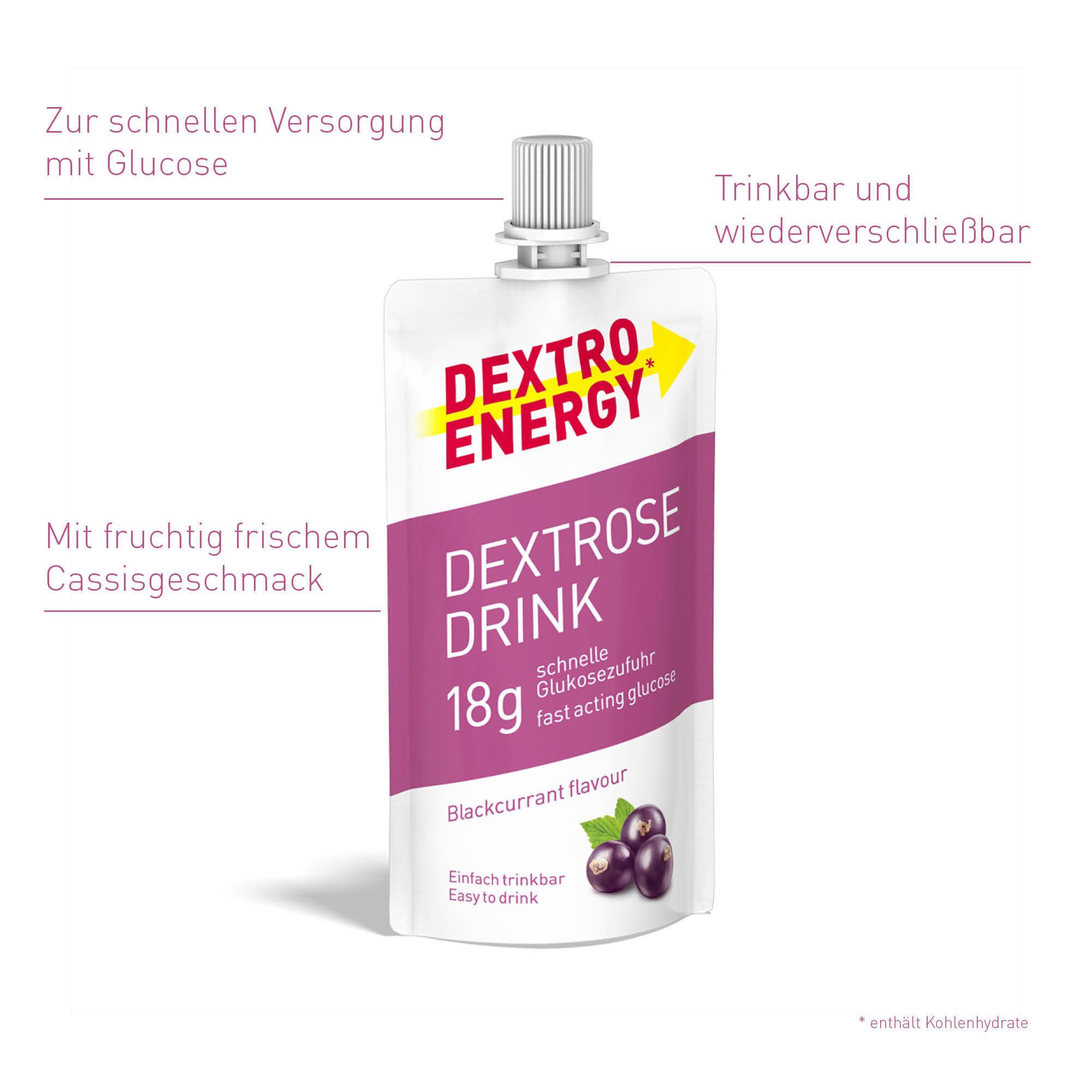 DEXTRO ENERGY* Dextrose Drink schwarze Johannisbeere