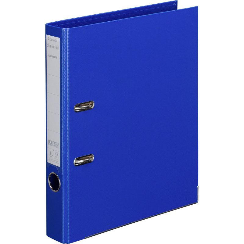 Classeur à levier cartonné Esselte Chromos Plus A4 - Dos 5 cm couleurs assorties classiques